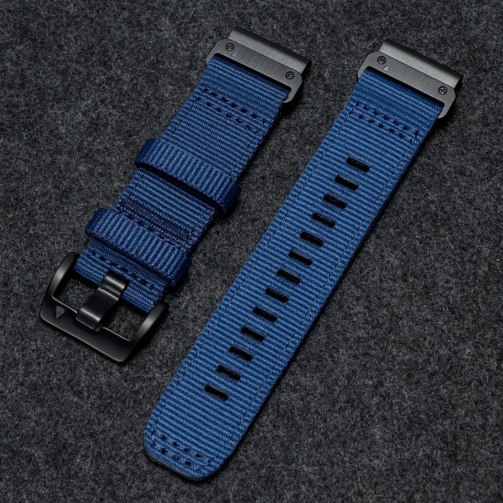 22mm 26mm Quickfit Nylon Watch Band For Garmin Fenix 8 E 5 5X 6 6X Pro 7X Epix Pro/Forerunner 970 965/Descent G2/Enduro 3 Wristband Replacement Strap