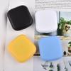 Simple Small Portable Candy-colored Lens Case Built-in Tweezers Suction Stick Frosted