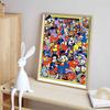 Disney Diamond Painting Retro Group Portrait Illustration of Classic Disney Characters 5D Diamond Painting Art Embroidery Cross Stitch Room Decoration
