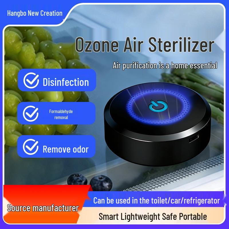 Rechargeable Mini Ozone Generator for Fridge, Shoe Cabinet, Bathroom, and Pet Odor Removal