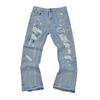EastRogue High Street Washed Faded Distressed Baggy Jeans Straight Baggy Retro Casual Denim Trousers Vintage Loose Denim Pants