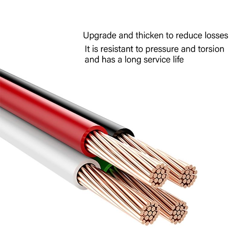 3.4meter Angled USB C Car Charger USB 5V Outputs Intelligent Power Allocation Compatible for Dashcams Mobile Devices