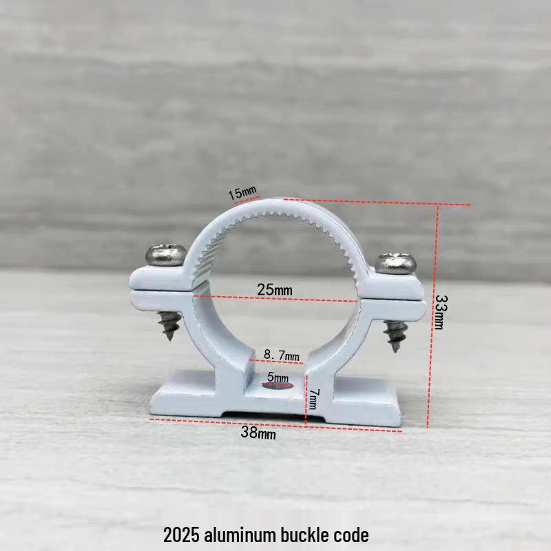 1216 Aluminum-Plastic Water Pipe Clamp - Wall-Mounted Fixing Clip for Bathroom Accessories, Hot Selling, 14mm