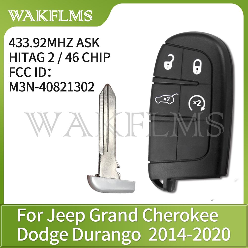 M3N-40821302 For Jeep Grand Cherokee Smart Remote Car Key Fob 433MHz ID46 Chip 2014 2015 2016 2017 2018 2019 2020