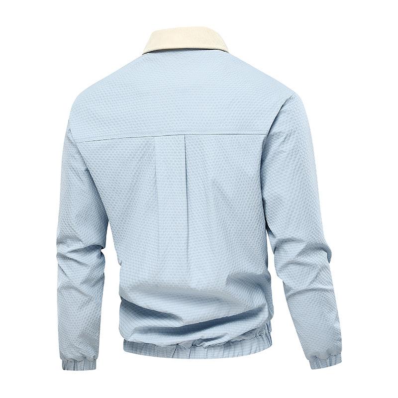 Vår og høst Retro kragejakke Herre Løs og allsidig fritidsjakke