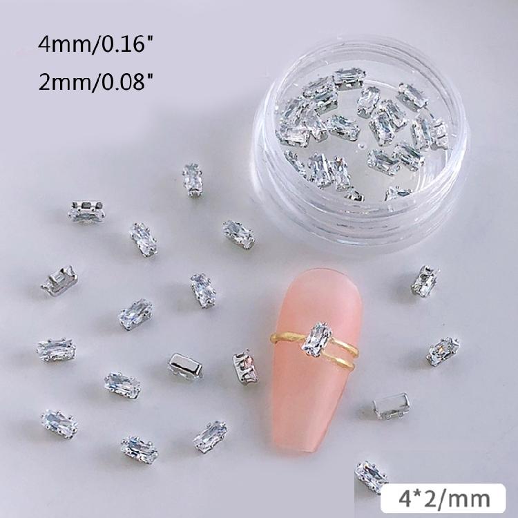 20pcs Nail Rhinestones Diamonds Crystals for Nail Art 3D Decoration Stones Set
