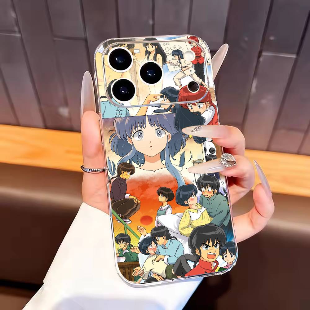 

Comics R-Ranma 1-2 Phone Case For iPhone17,16,15,14,13,12,11 Plus,Pro Max Soft Transparent Cover iPhone15promax