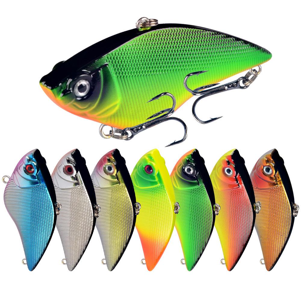 1PCS Hard VIB Fishing Lure 7cm 16g Plastic Artificial Bait Treble Hooks Peche Bass Pike Trolling Pesca Fishing Tackle