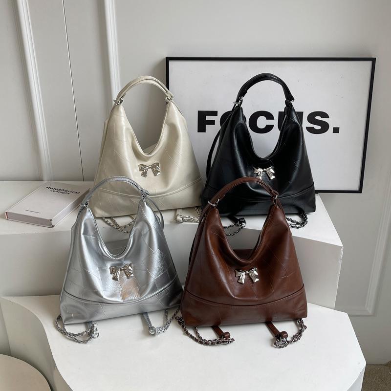 Korean Aesthetic Bow Shoulder Bag - Trendy, Niche Design, Versatile Underarm Tote