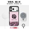 Applicable To Apple 17 Mobile Phone Case, Advanced Sense 16 Replaceable Back Plate 15promax Magnetic Mobile Phone Case, Good Luck Rose.