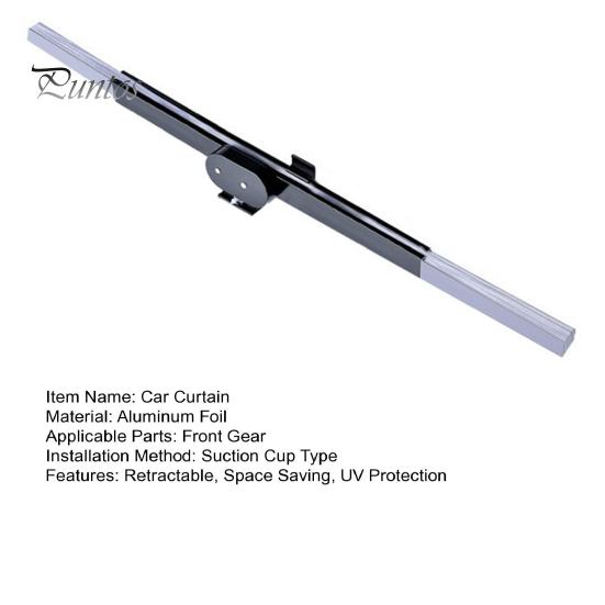 Dashboard Protection Sun Visor Car Retractable Curtain Hassle-free UV Sunshade Extra Large Windshield Shade for All Windows