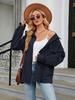 2025 Autumn/Winter Women's Casual Solid Color Button Long Sleeve Pocket Jacket