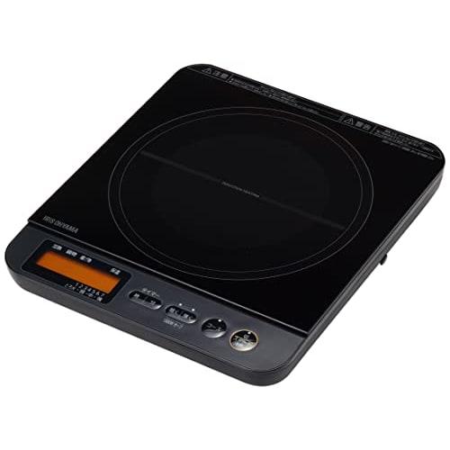 Iris Ohyama IH Cooking Heater, 1 Burner, with LCD, 1400W, Overflow Prevention, Automatic Temperature Adjustment, IH Stove, Tabletop, 7 Levels of Heat
