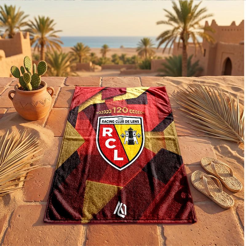 Asciugamano da Spiaggia in Microfibra con Stampa Lente FC Asciugatura Rapida Assorbente Grande Asciugamano per Spiaggia Nuoto Viaggio