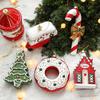 Christmas Tree Shaped Ball Christmas Tree Decorative Pendant Christmas Gift Bag Car House Snowman Garland New Year Ornament