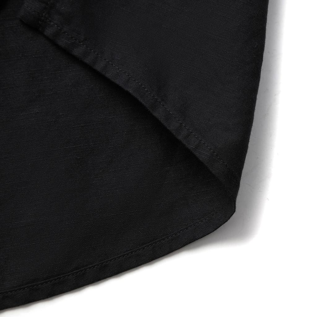 Li Ning X Jackie Chan Collaboration Kung Fu Series Comfortable Simple Solid Color Loose Fit Polo Shirt Men shirts Black ASHV025-1