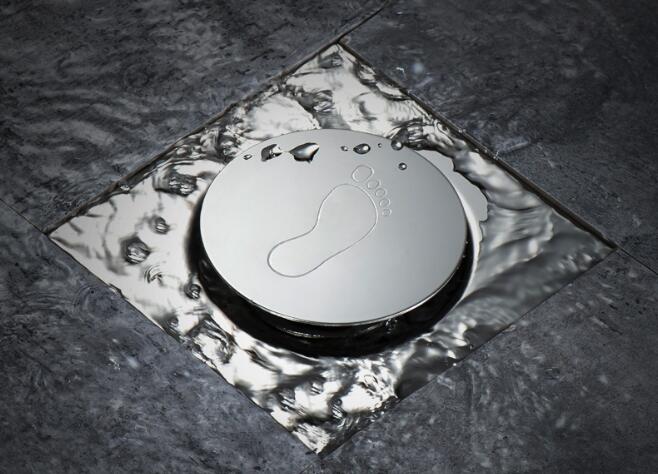 Factory Price Commercial Drainer Hot Sale Pop up Floor Drain with Foot Print Pattern