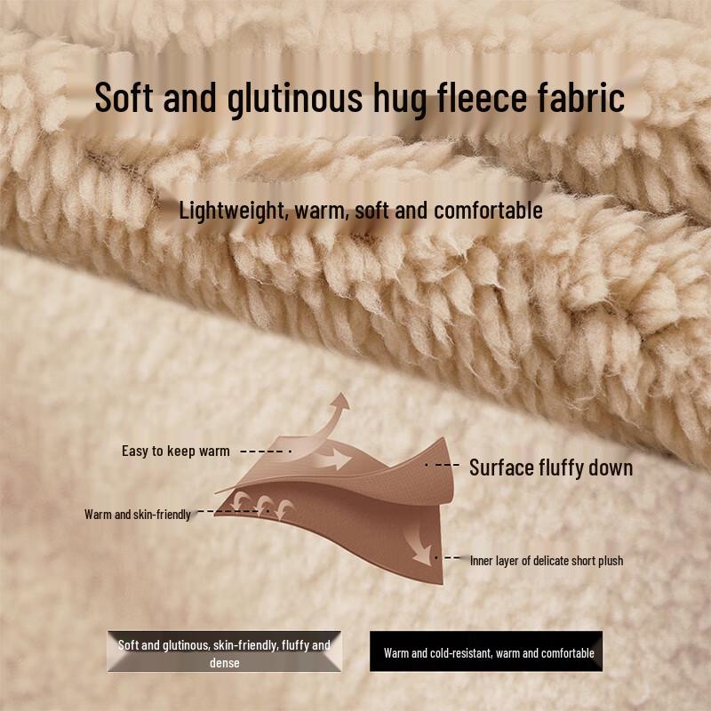 GAP Unisex Relaxed Fit Logo Plush Full-Zip Stand Collar Sweatshirt