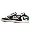 Jordan Air Jordan 1 Jungle Abrasion Resistant Abrasion Resistant Low Top Vintage Basketball Shoes Men's Black Green FQ7687-300(TeamA-S-BOX)
