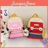 Childrens Backpack With Color Block Design And Cartoon Pattern For Kindergarten And School Use