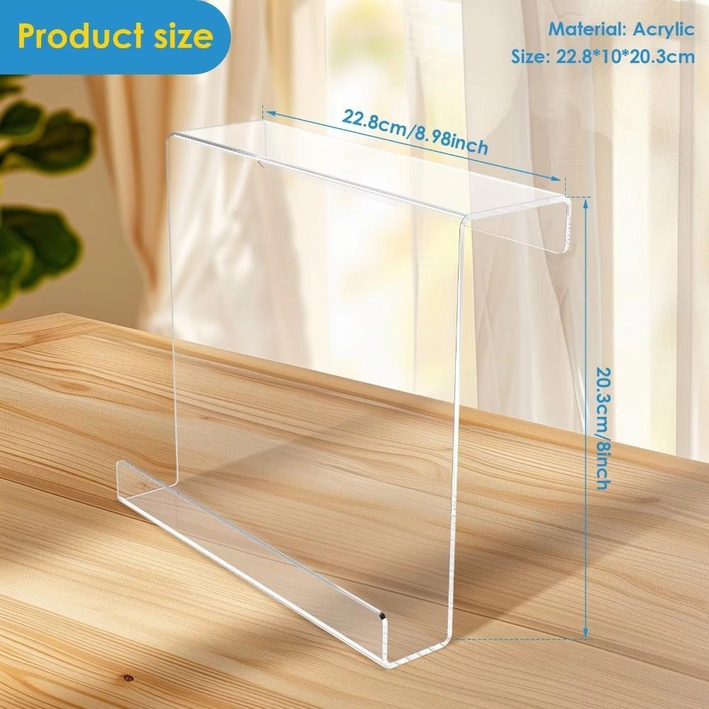 Transparent Magazine Reading Rack Acrylic Book Holder For Gym Exercise Reading