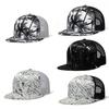 Gorra de Béisbol de Ala Plana Hip-hop Transpirable con Malla Primavera Verano Ropa de Playa Fresca Hawaiana Palmera de Coco Unisex Gorra de Béisbol