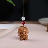 Cute Sheep Goat Shape Charm Diy Making Accessories Jewelry Findings Keychain Components Wood Car Keyring Sandalwood Keychains