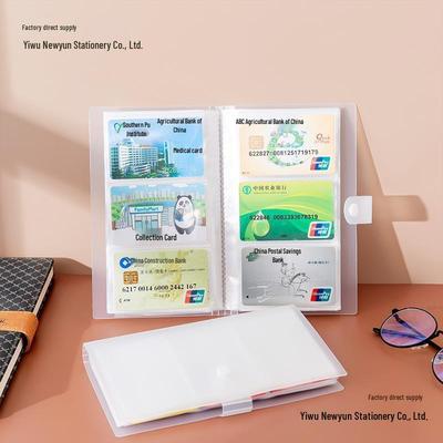 Porte-cartes translucide dépoli pour photos et billets - 240 pochettes
