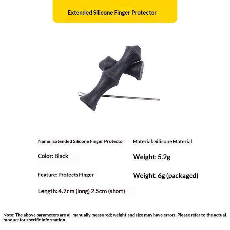 New 3Pcs/Set S/L Archery Finger Guard Bowstring Finger Saver Tab For Recurve Bow Silicone Finger Release Finger Protector Gear