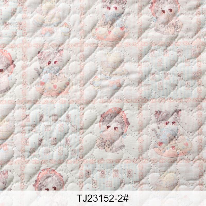 

0.5m/1m Cartoon Cat Printed Heart-shaped Quilted Cotton Fabric For Sewing Children s Jackets Makeup Bags Gloves DIY Fabric 50x145cm