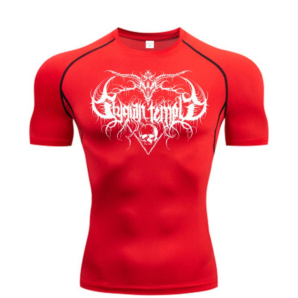 Men's Running Compression T-shirt Comfortable Short Sleeve Gym Fitness Jogging Fashion Sportswear Breathable Quick-Drying High Elasticity Top