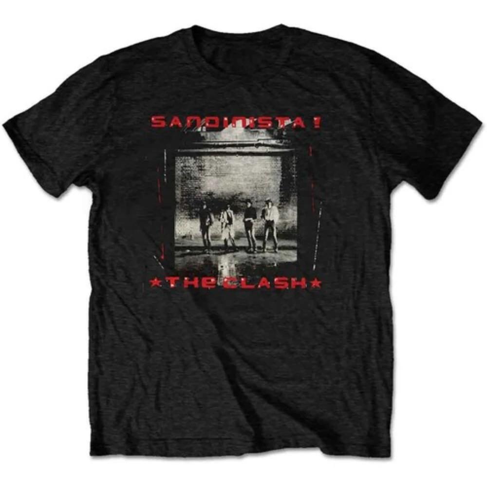 The Clash Koncert w Londynie Koszulka z motywem punkowym Luźny krój Bawełna Unisex Streetwear Góra Koszulki z grafiką Koszulka Harajuku