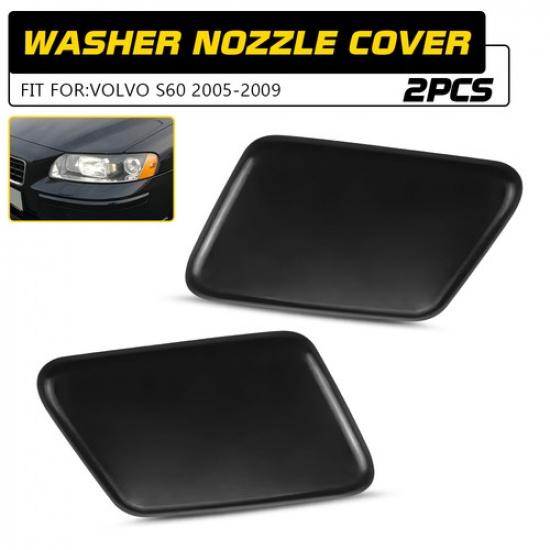 Front Bumper Headlight Washer Cover Cap For Volvo S60 2005-2009 39993164 Black