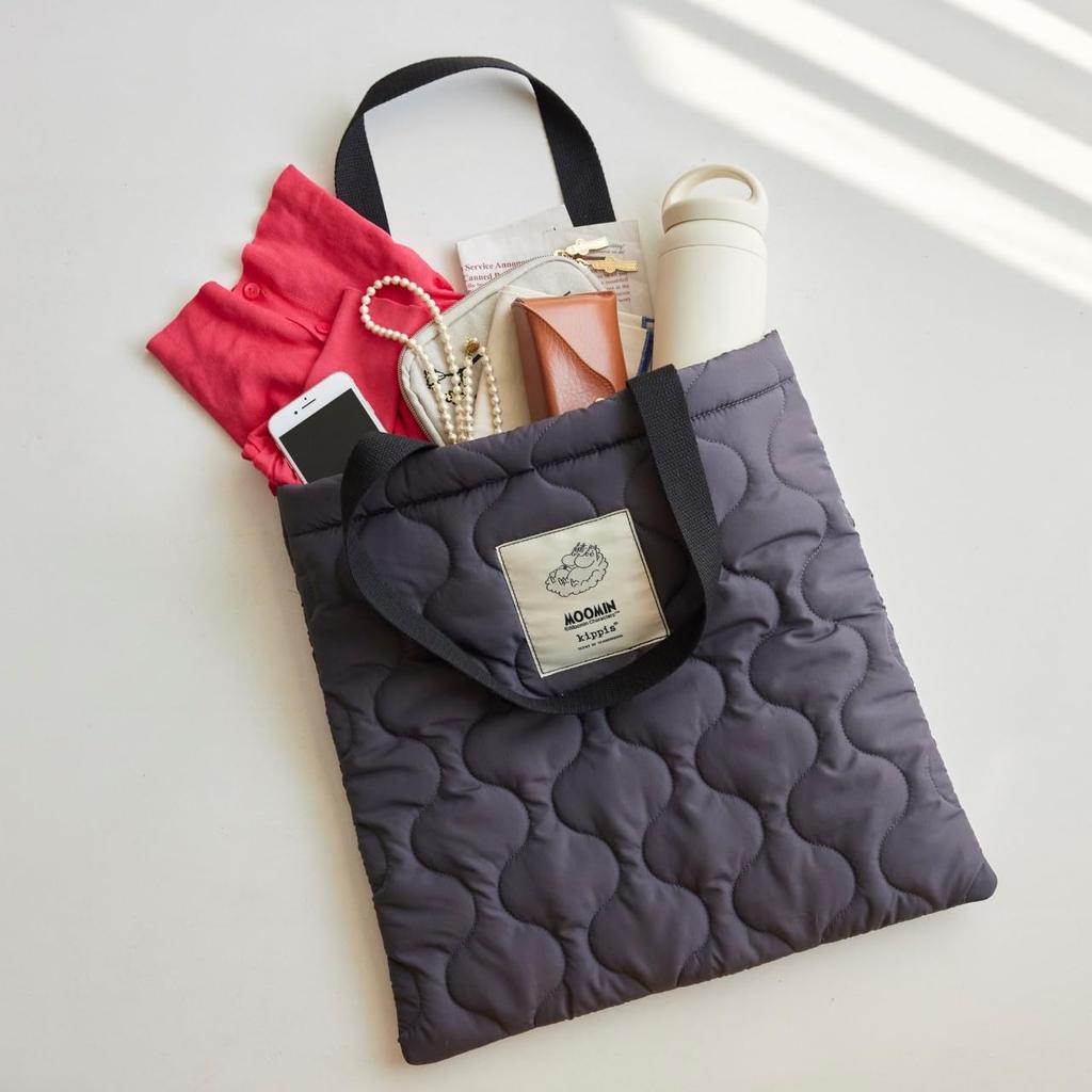 Moomin X Kippis Plenty of Lightweight Quilted Tote Bag BOOK Brand Space! (Takarajimasha Mook)