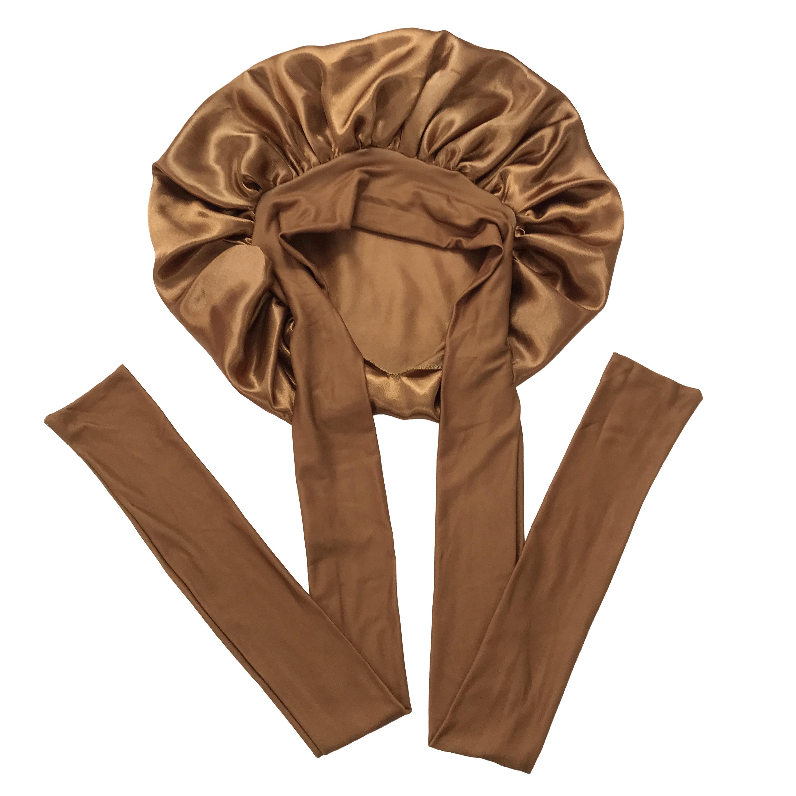 High Quality Adjustable Tie Bonnets Custom Bonnets and Satin Head Wraps