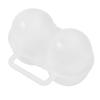 Yousheng Portable Egg Box, with 2 Compartments Design, Food-Grade PP Egg Holder, Leakproof Egg Holder with Handle for Camping Picnic
