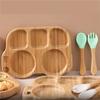 Baby Dinnerware Plates Dinnerware Plate Newborn Bamboo Dishes Items Tableware For Stuff Accessory Kids Food Storage