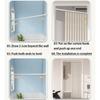 Blackout Accordion Style Magnetic Screen Door 100x230cm/39.4x90.6in for Closet Pleated Folding Doorway Curtain Accordion Door Interior Room Divider