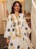 AB410 2024 Long Sleeve Maxi Dress - New Fashion Muslim Middle East Robe