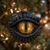 2D Dragon Eye Shaped Acrylic Christmas Ornament Dark Gift Christmas Festive Hanging Small Christmas Cookie Decoration Ornam Z9W8