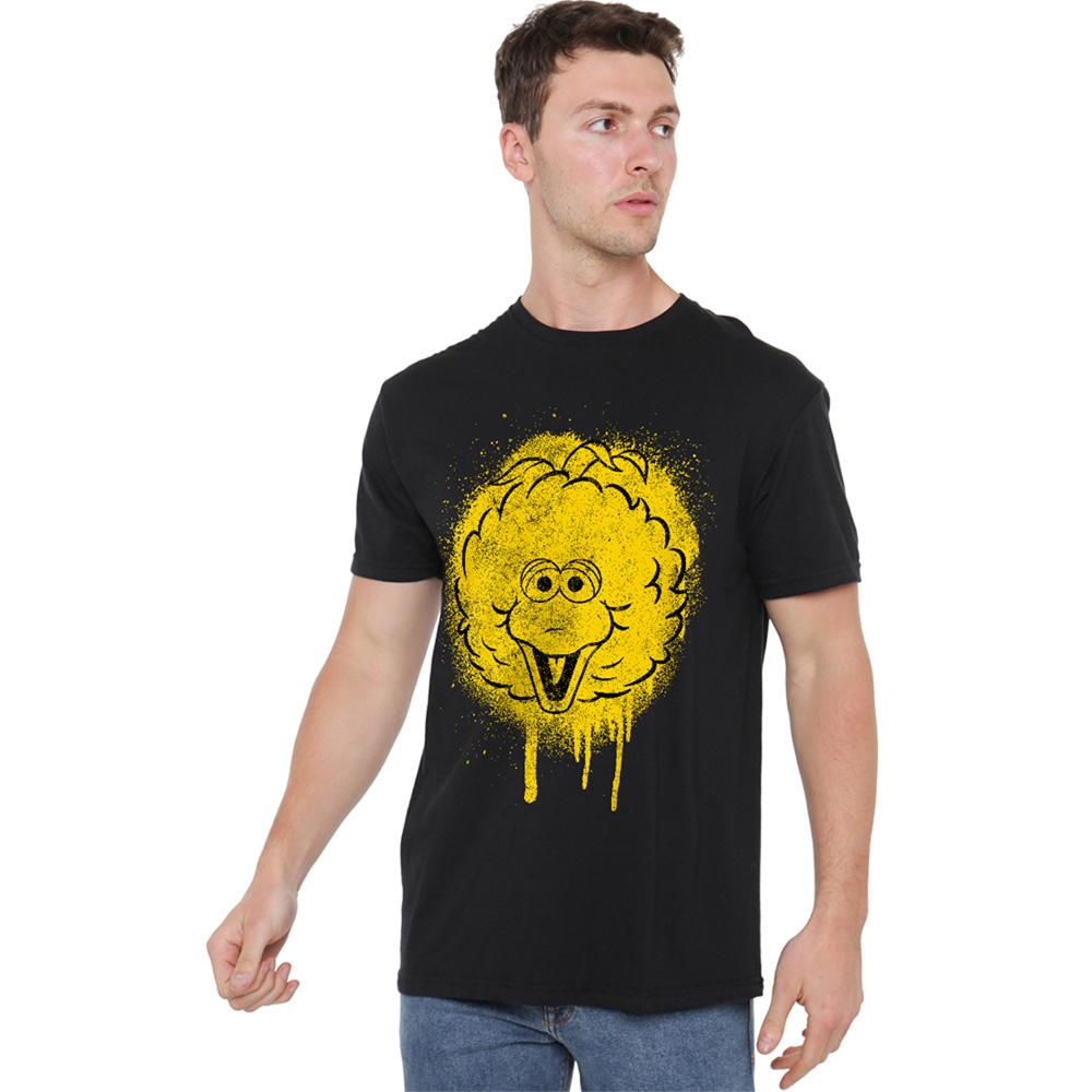 Sesame Street Unisex Adult Big Bird Spray T-Shirt