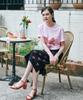 Metapeo Met Gift Printed Short Sleeve T-Shirt Pink
