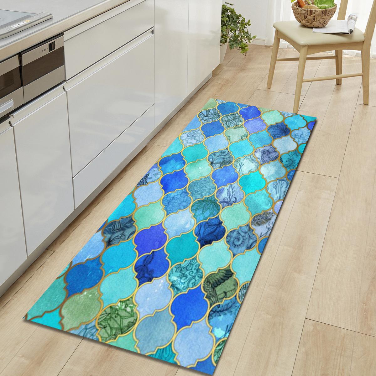 

Rustic Wood Print Kitchen Floor Mat, Non-Slip Oil-Proof Runner Rug, Soft Padded Comfort Mat for Home Office Laundry, 60x180cm 40x120cm