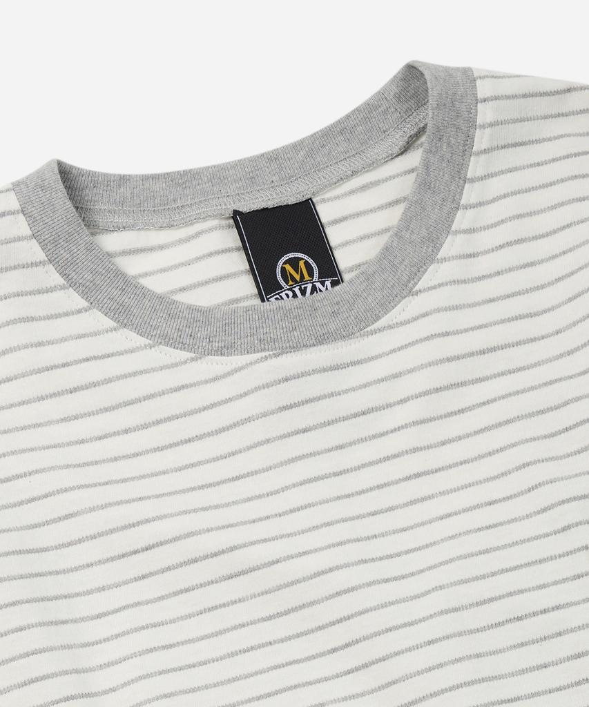 FRIZMWORKS Stripe Oversized Relax Tee 003 _ Ivory