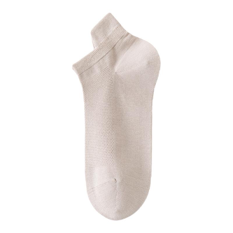 

Men s Summer Pure Cotton Anti-odor Breathable Short Socks with Raised Heels for Foot Protection and Anti-slip Short Tube Socks 1 pair хакі