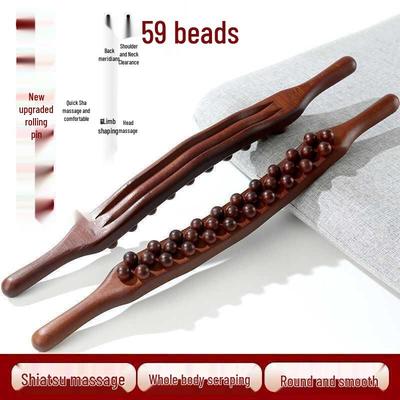 Sehnenrollen-Massagestab - Universelles dreireihiges Design, Nicht-Buchenholz