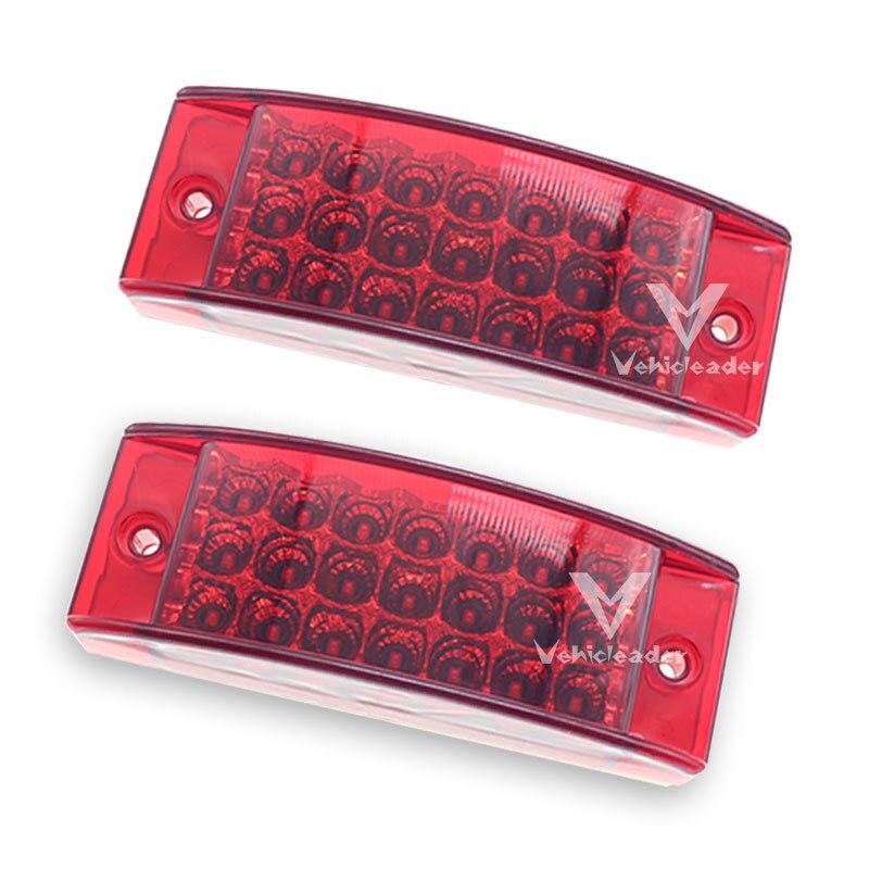 

2 шт. Автомобиль Грузовик 21 Светодиодный Боковой Габаритный Фонарь Задние Фонари Водонепроницаемый Задний Фонарь Грузовик Прицеп Светодиодные Габаритные Фонари Янтарный Красный