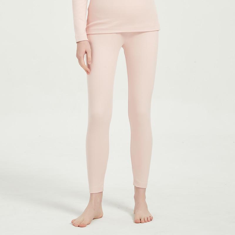 Adjustable Cotton Maternity Support Pants - Thick, Warm, & Lined for All Seasons