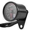 Universal Motorcycle Digital Odometer Speedometer Tachometer Gauge with LED Indicator Black