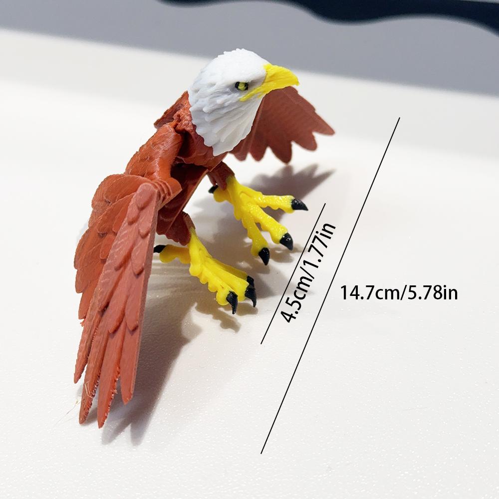 3D-Druck Niedliches und Albernes Adler-Modell Kunststoff-Ornament Schreibtischdekoration Skulptur-Ornament Feiertagsgeschenk